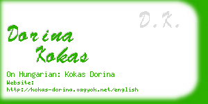 dorina kokas business card